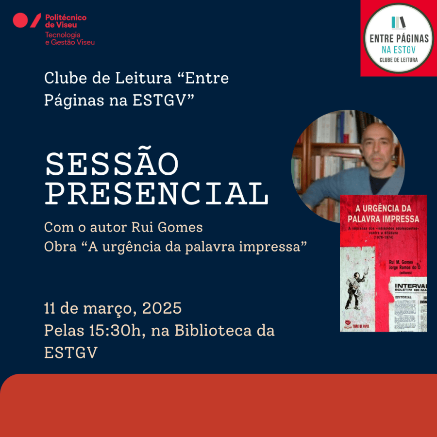 Autor Rui Gomes  - A urgência da palavra impressa