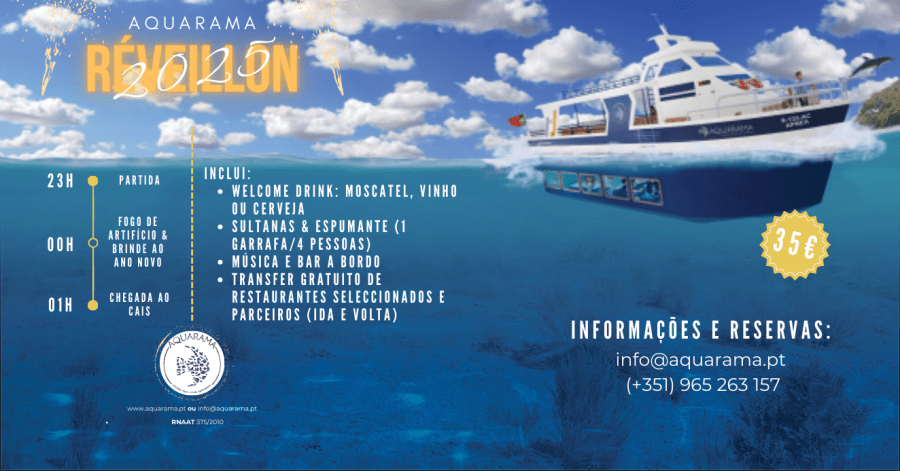 Réveillon 2025 Aquarama - Baía de Sesimbra