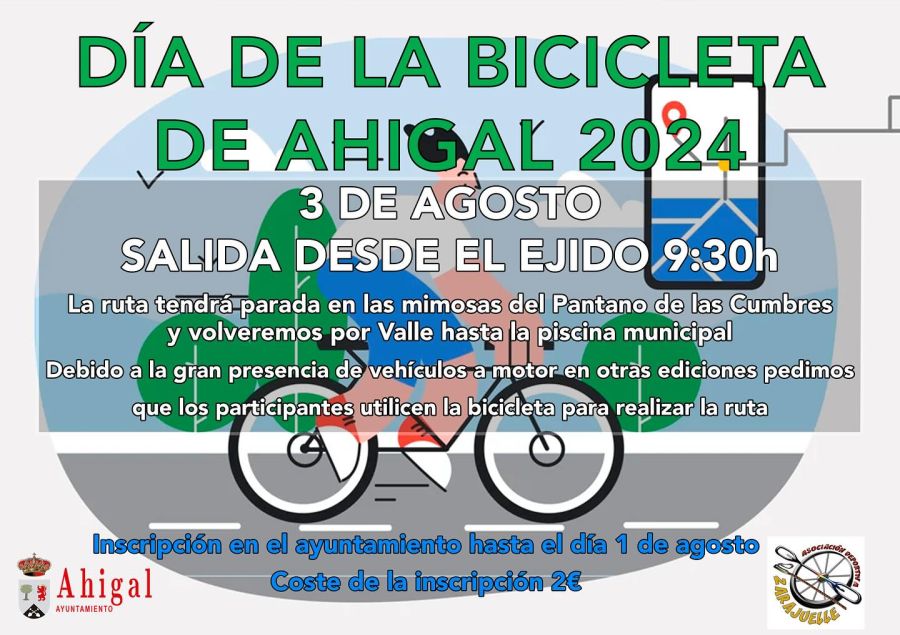 Día de la bicicleta en Ahigal 2024