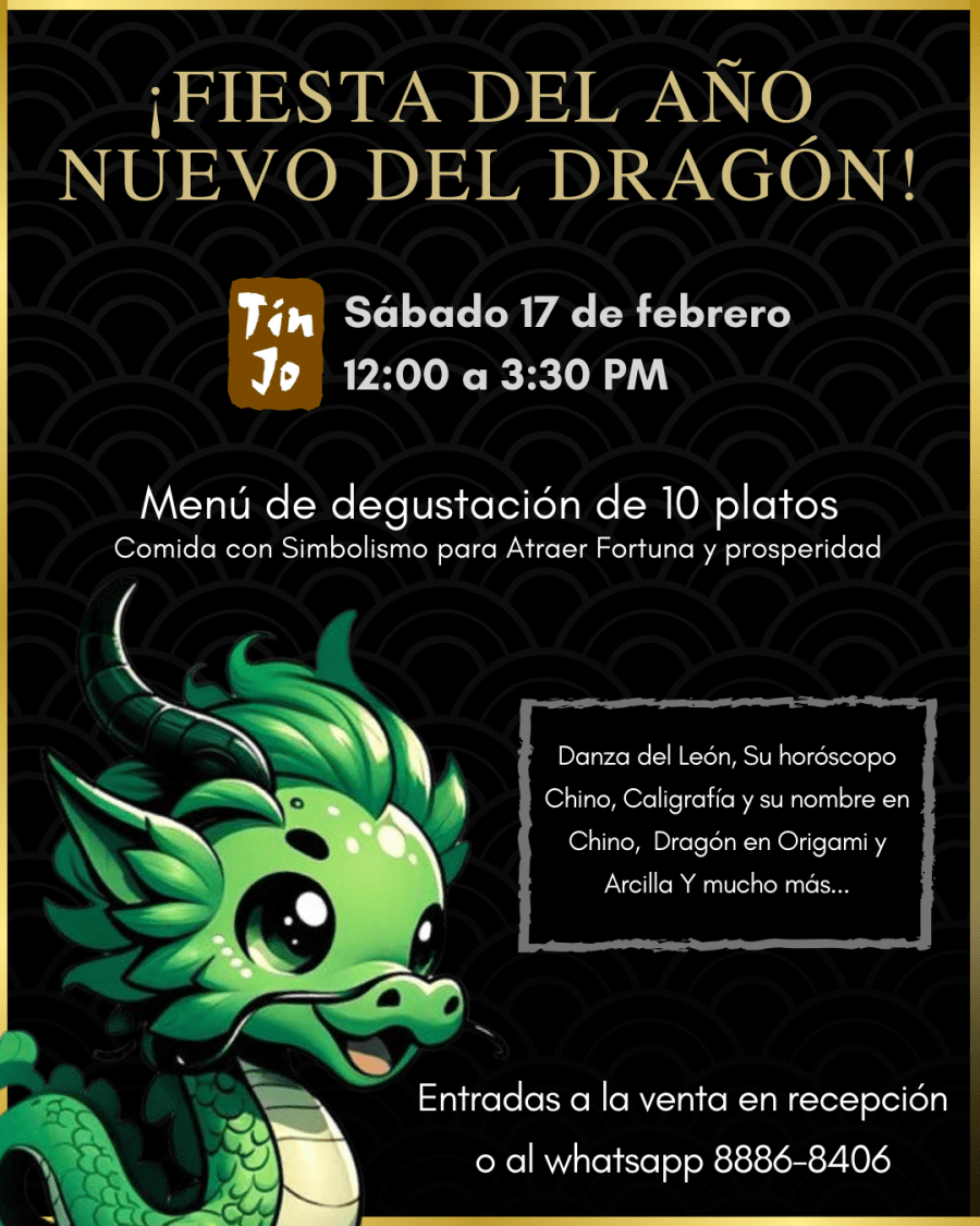 Fiesta de Año Nuevo del Dragón en el Tin Jo!