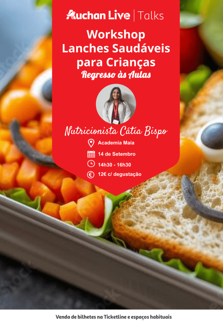 Workshop Lanches Saudáveis para Crianças (Regresso as aulas)