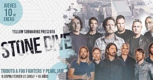 Tribito a Pearl Jam y Foo Fighters. Stone Dive. Banda, covers, grunge