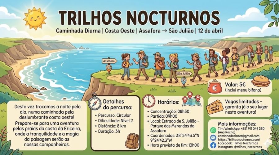 Caminhada Diurna na Costa Oeste