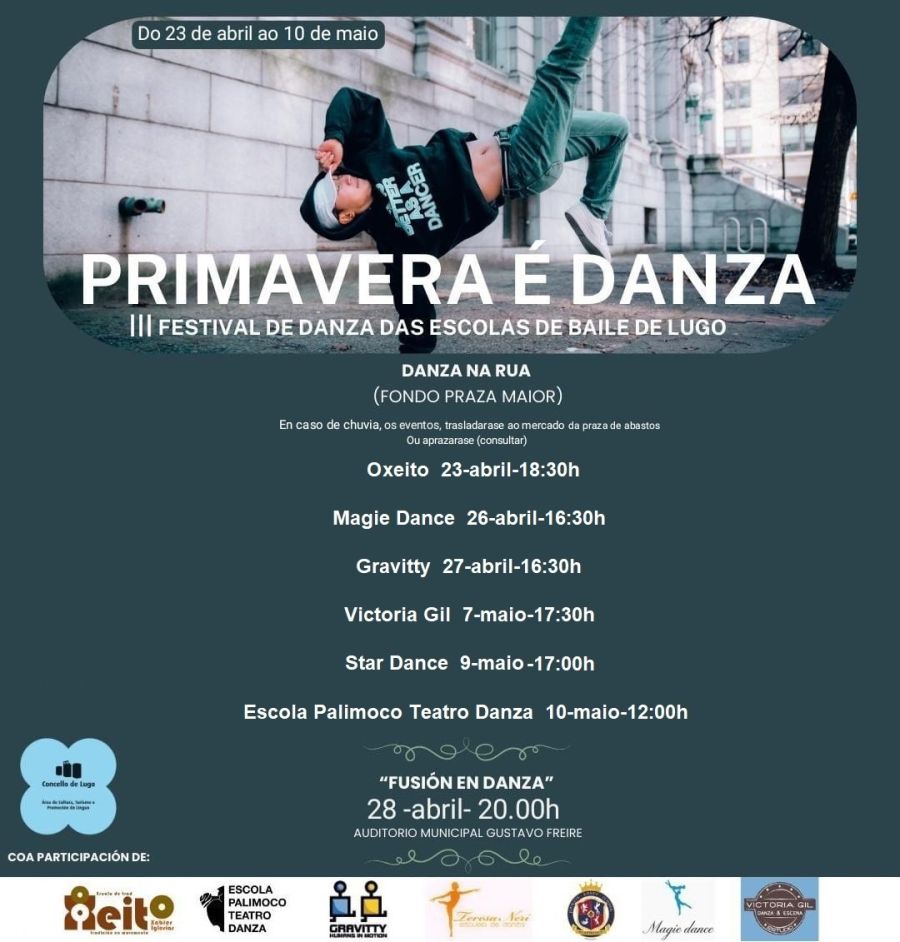 Tardes de bailes no fondo da Praza Maior | Festival Primavera é Danza 2025