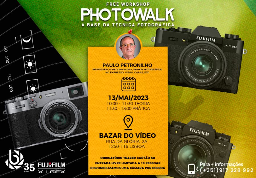 Evento Fujifilm | Workshop/Photowalk | A Base da Técnica Fotográfica por Paulo Petronilho