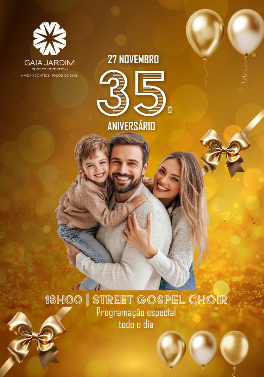 Gaia Jardim celebra 35 anos repleto de música,  surpresas e momentos para toda a comunidade