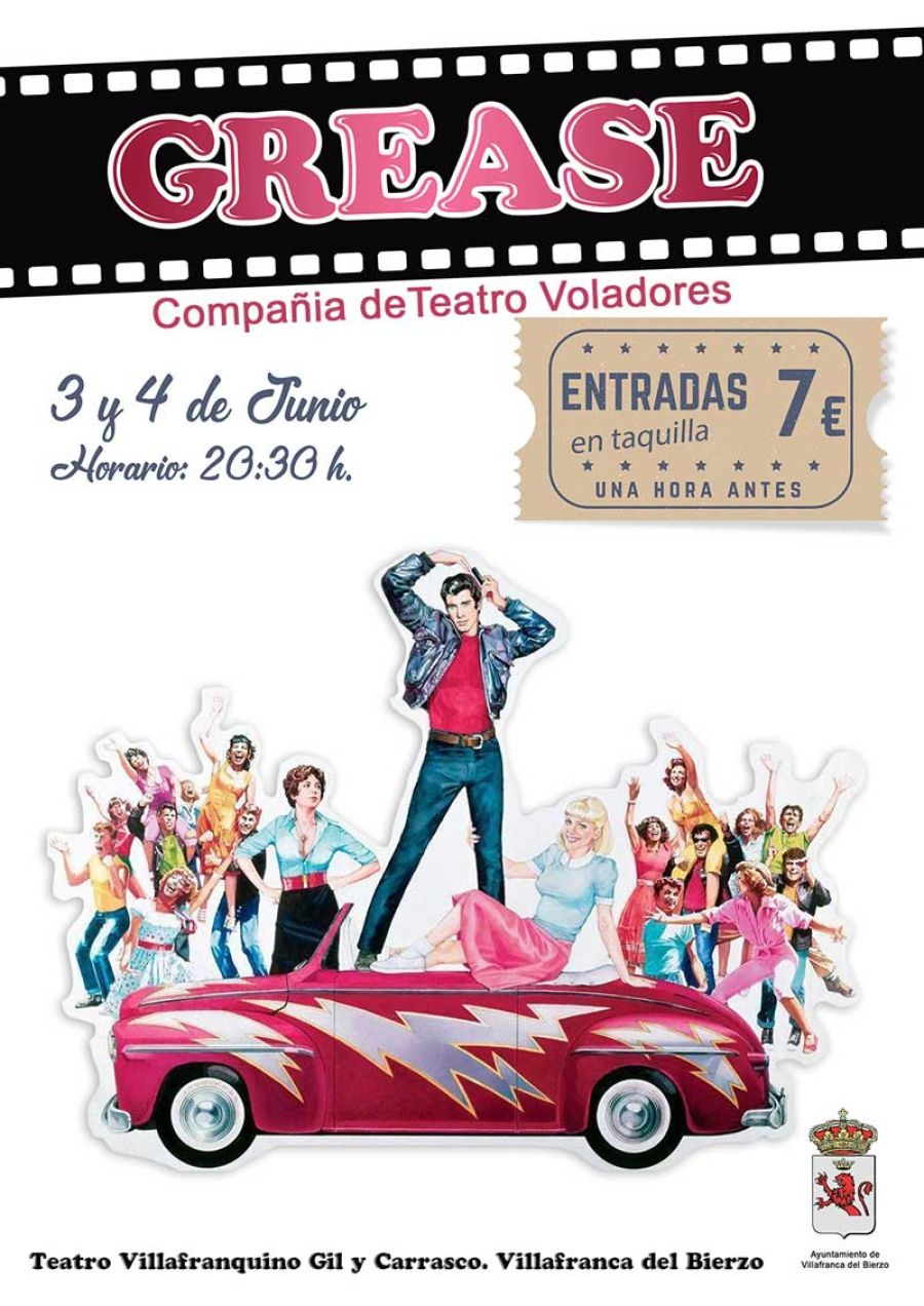 GREASE en el Teatro Villafranquino | Domingo 4