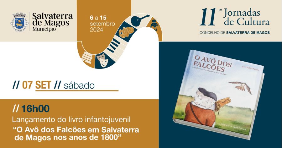 Lançamento do livro infantojuvenil 'O Avô dos Falcões em Salvaterra de Magos nos anos de 1800'