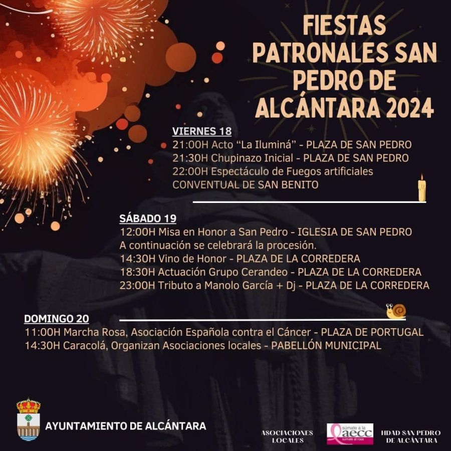 Fiestas Patronales San Pedo de Alcántara 2024