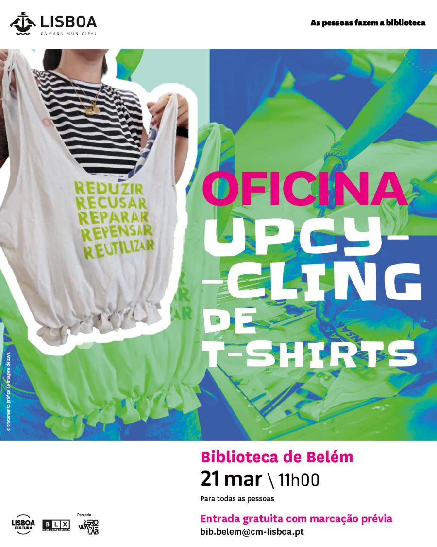 Transformar t-shirts em sacos - pela Zero Waste lab