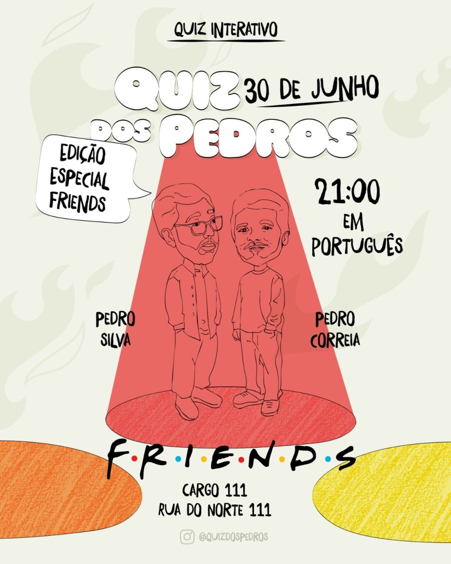 Quiz dos Pedros - o que é sobre a Série Friends