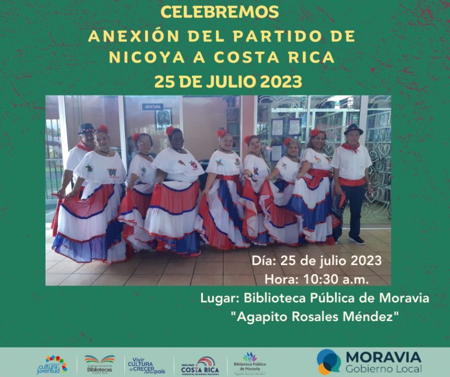 Grupo Volver a Vivir. Celebración de Anexión del Partido de Nicoya a Costa Rica