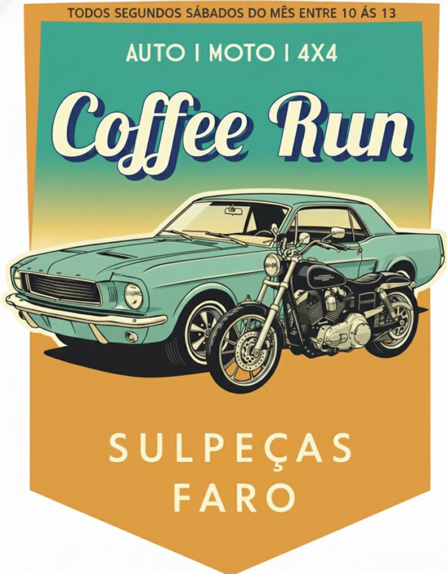 1º Coffee Run - Carros Clássicos,  Raros e Motas