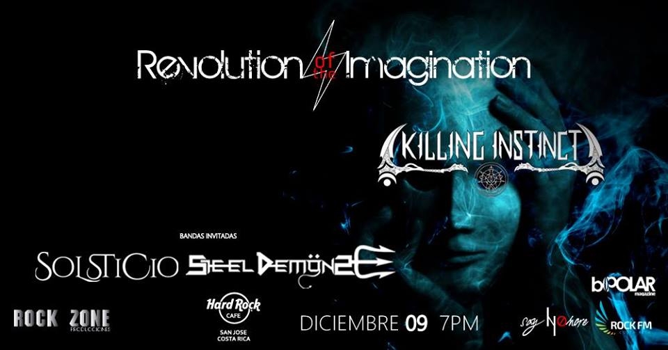 Revolution of the imagination. Killing Instinct, Steel Demöns & Solsticio. Bandas, rock-progresivo