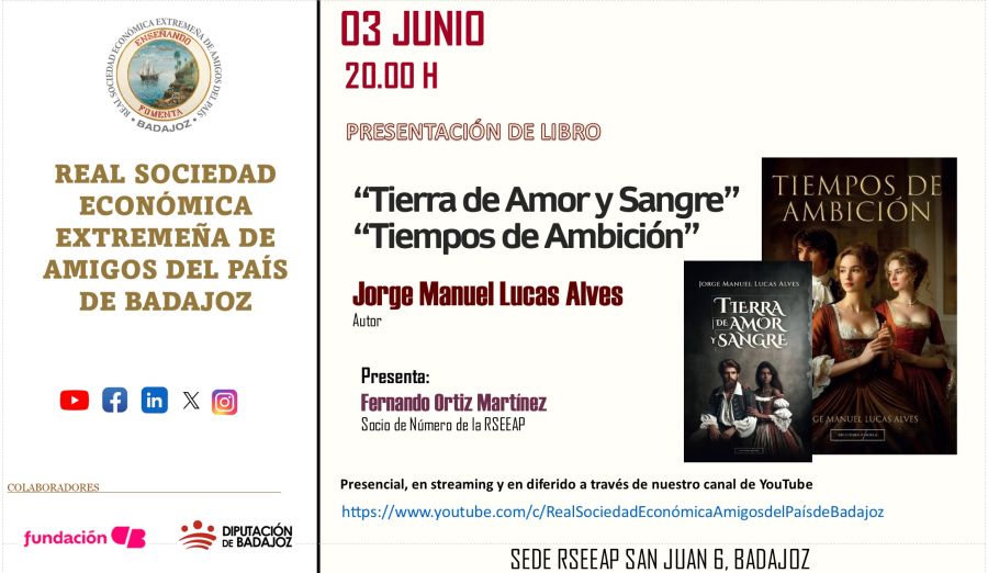 Presentación 'Tierra de Amor y Sangre' y 'Tiempos de Ambición' por Jorge Manuel Lucas.