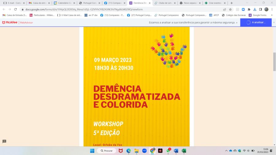 Workshop Demência colorida e desdramatizada