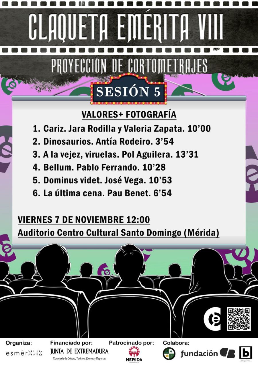 Claqueta Emérita VIII: Proyección de cortos nominados sesión 5