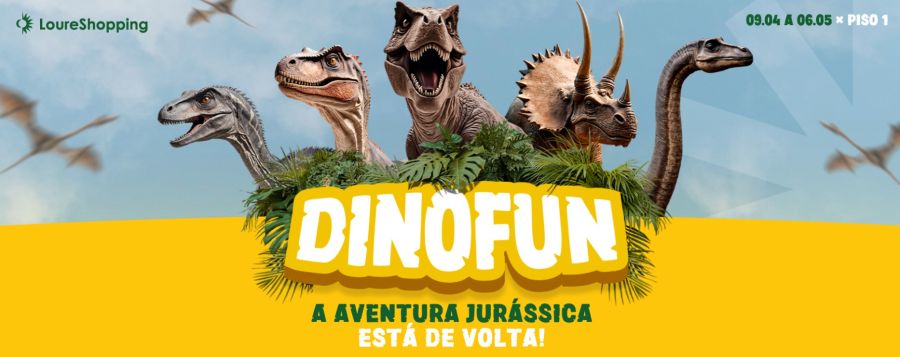 Viagem ao Jurássico - Dinossauros invadem o LoureShopping com experiência interativa