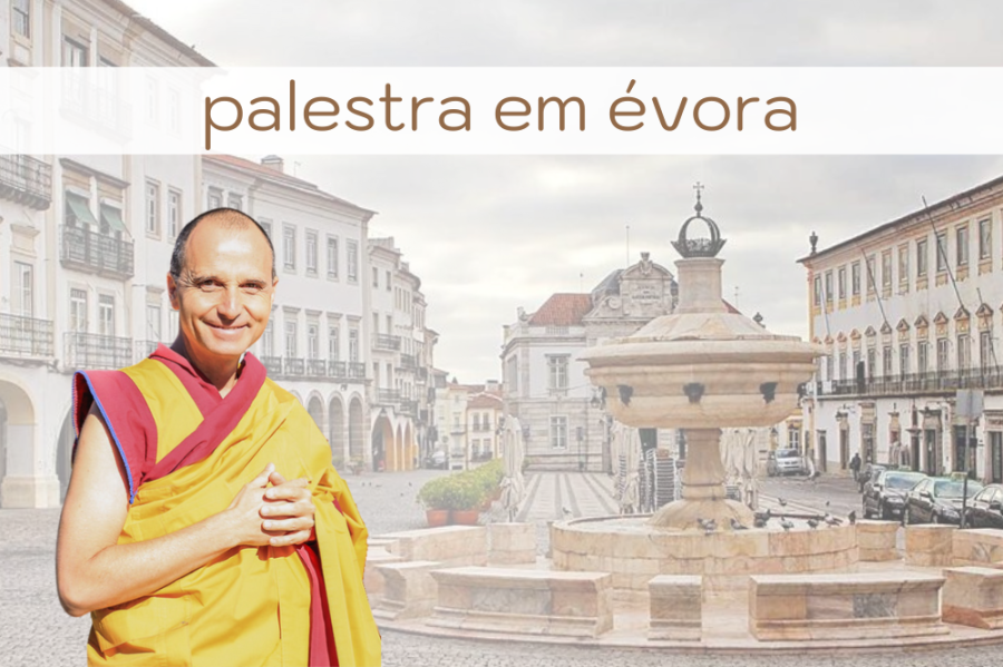 Palestra em Évora com o monge Gen Rigden