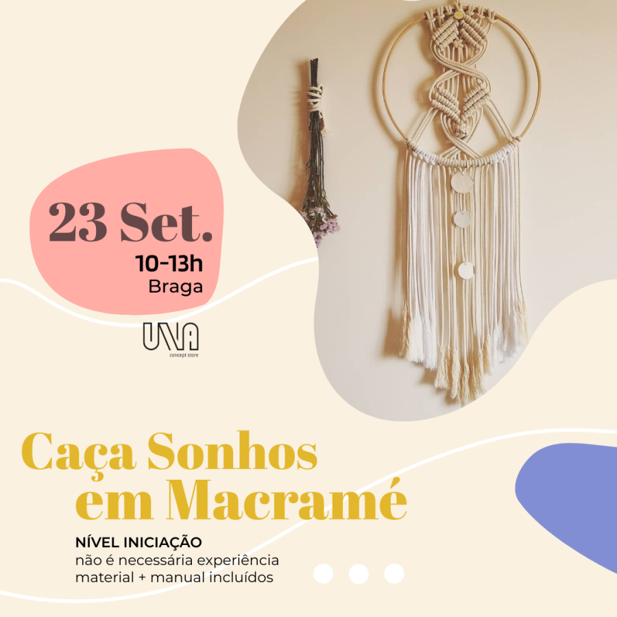Workshop de Macramé - Caça Sonhos