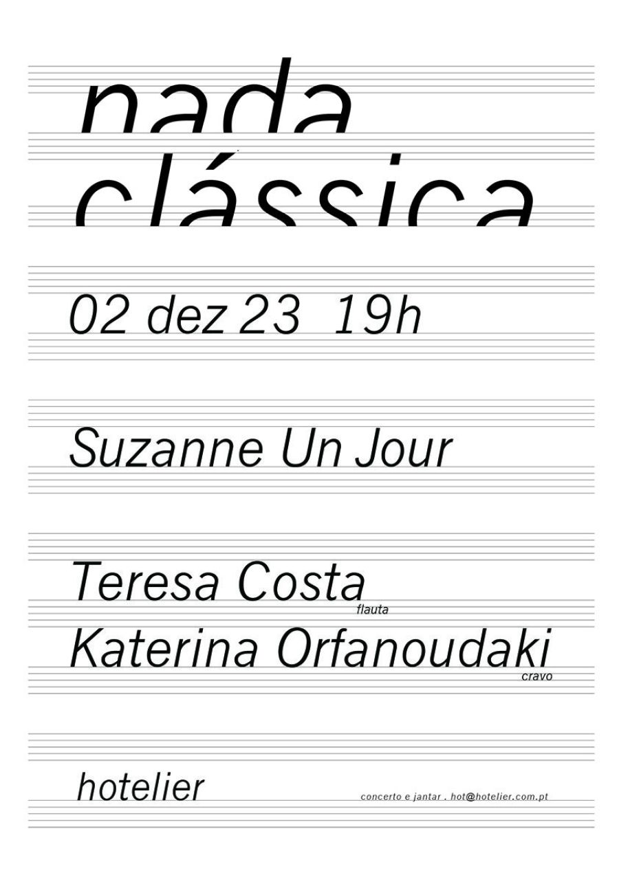 NADA CLÁSSICA 01# - Suzanne un Jour – Teresa Costa & Katerina Orfanoudaki