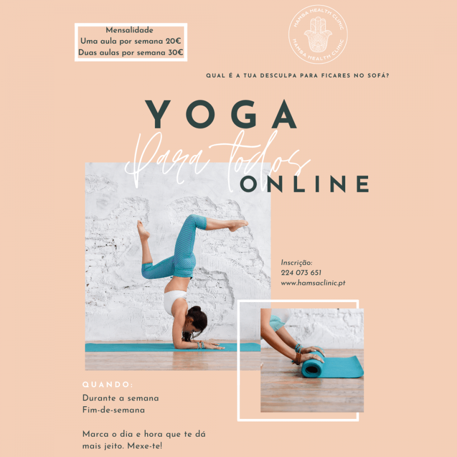 Aula Yoga Online -por marcação