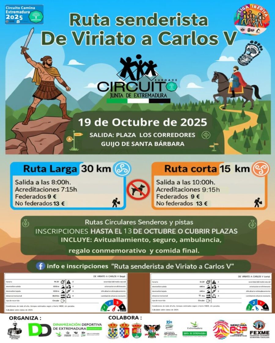 V Ruta Senderista “De Viriato a Carlos V”