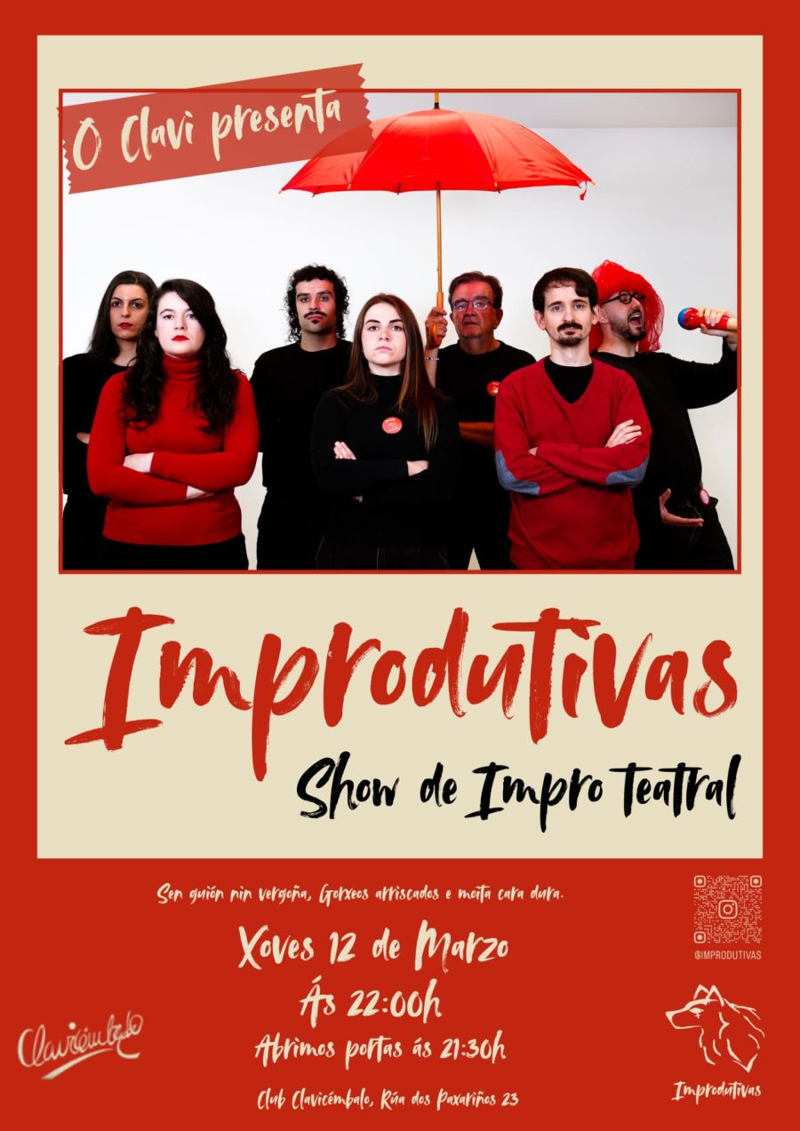 Impro en Lugo. A cita de marzo con Improdutivas.