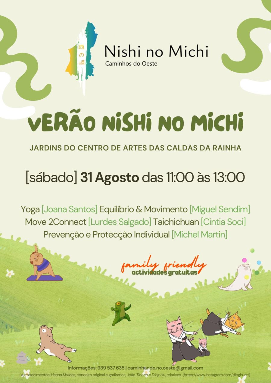 Nishi no Michi - 'family & friends bond building' nos jardins do Centro de Artes!