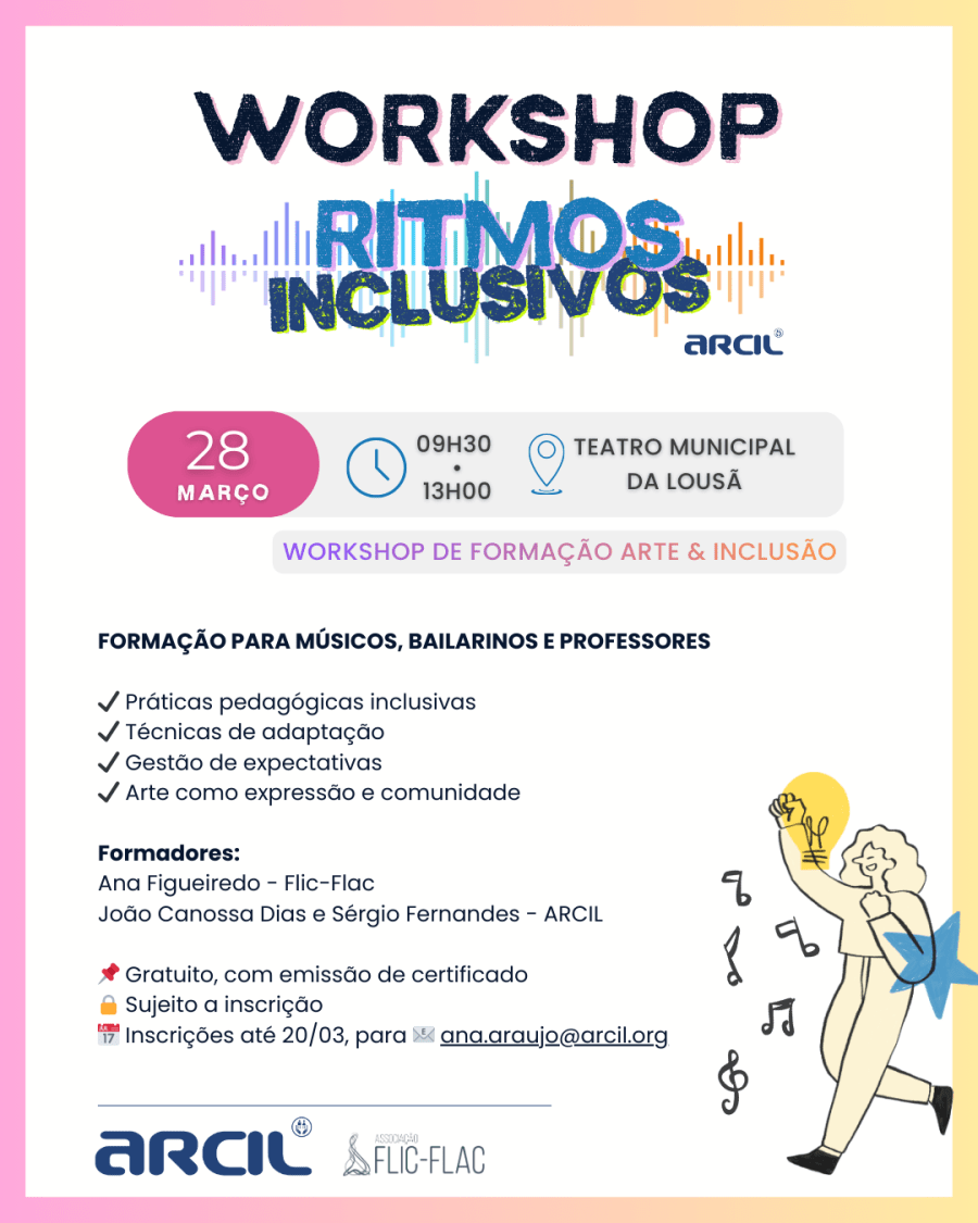 RITMOS INCLUSIVOS - Workshop de Formação: Arte e Inclusão 