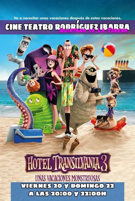 Proyección «Hotel Transilvania 3: unas vacaciones monstuosas»