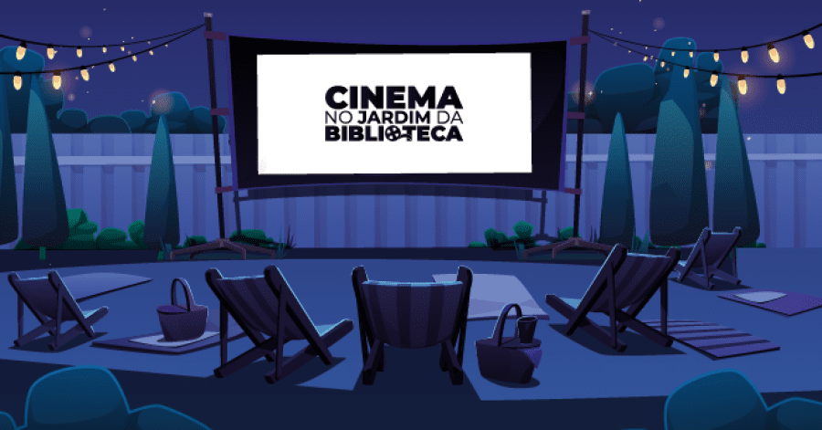 Cinema no Jardim da Biblioteca