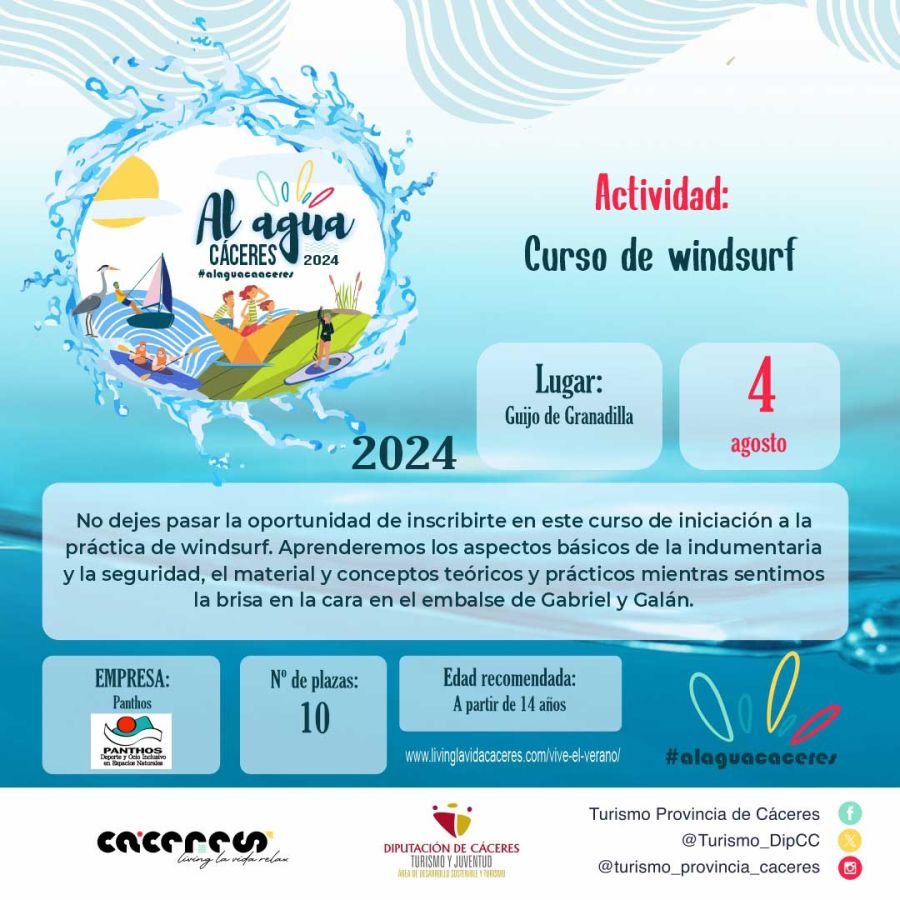 CURSO DE WINDSURF | AL AGUA CÁCERES 2024