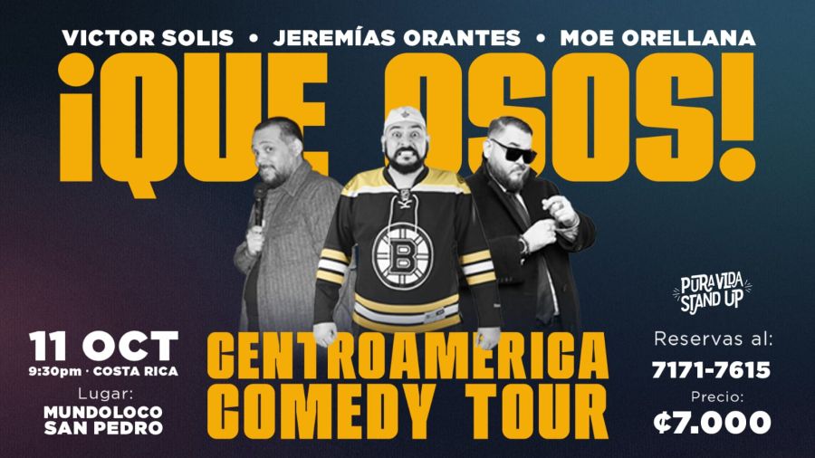 Show de Stand Up Comedy ¡Que Osos!, Víctor Solís, Jeremias Orantes, Moe Orellana