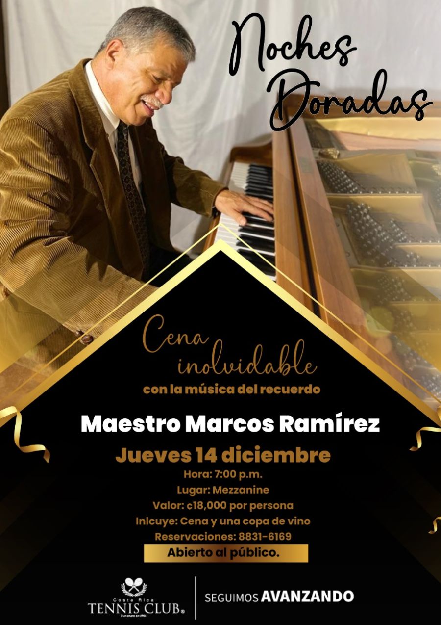 Cena con Piano. Con Marcos Ramírez