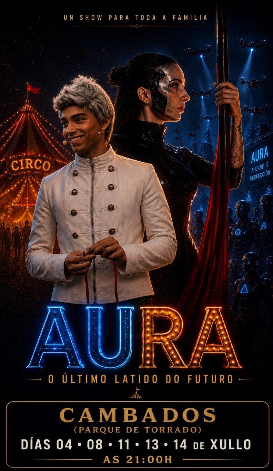 CIRCUS NOVA PRESENTA 'AURA' EN CAMBADOS 