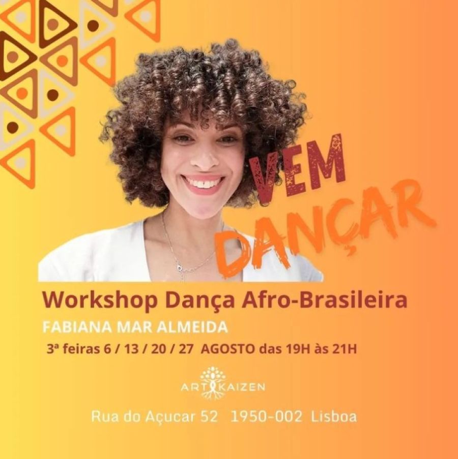 Workshop de Verão Dança Afro-brasileira , 06 a 27 de Agosto 2024