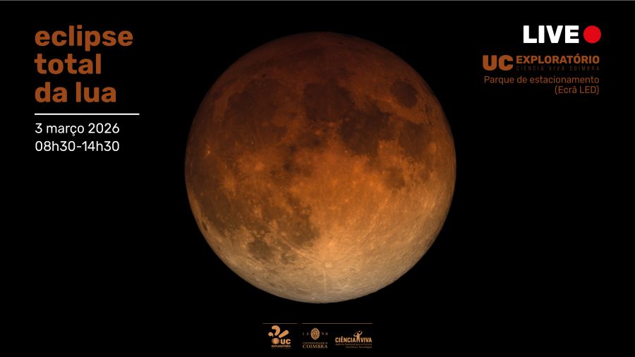 Eclipse total da Lua em direto no UC Exploratório