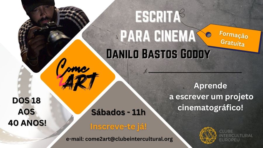 Formação - Escrita para Cinema com Danilo Bastos Godoy 