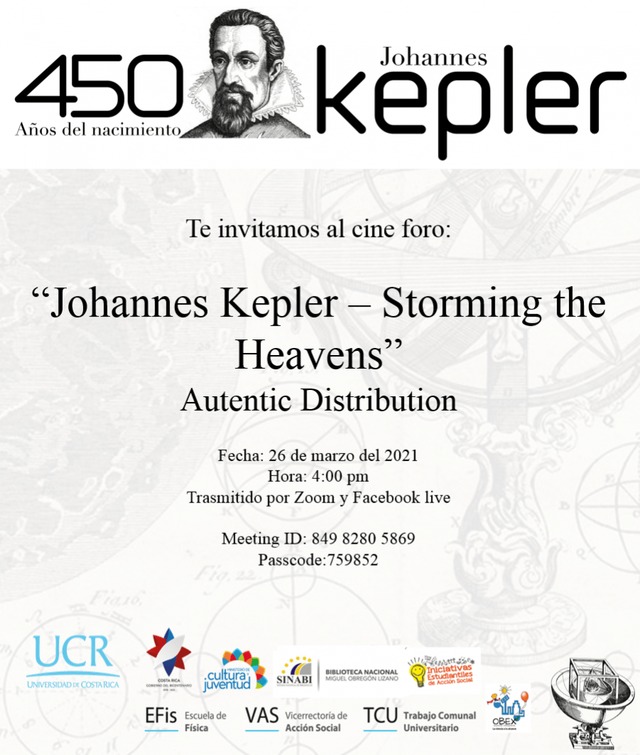 Cine foro. Johannes Kepler - storming the heavens