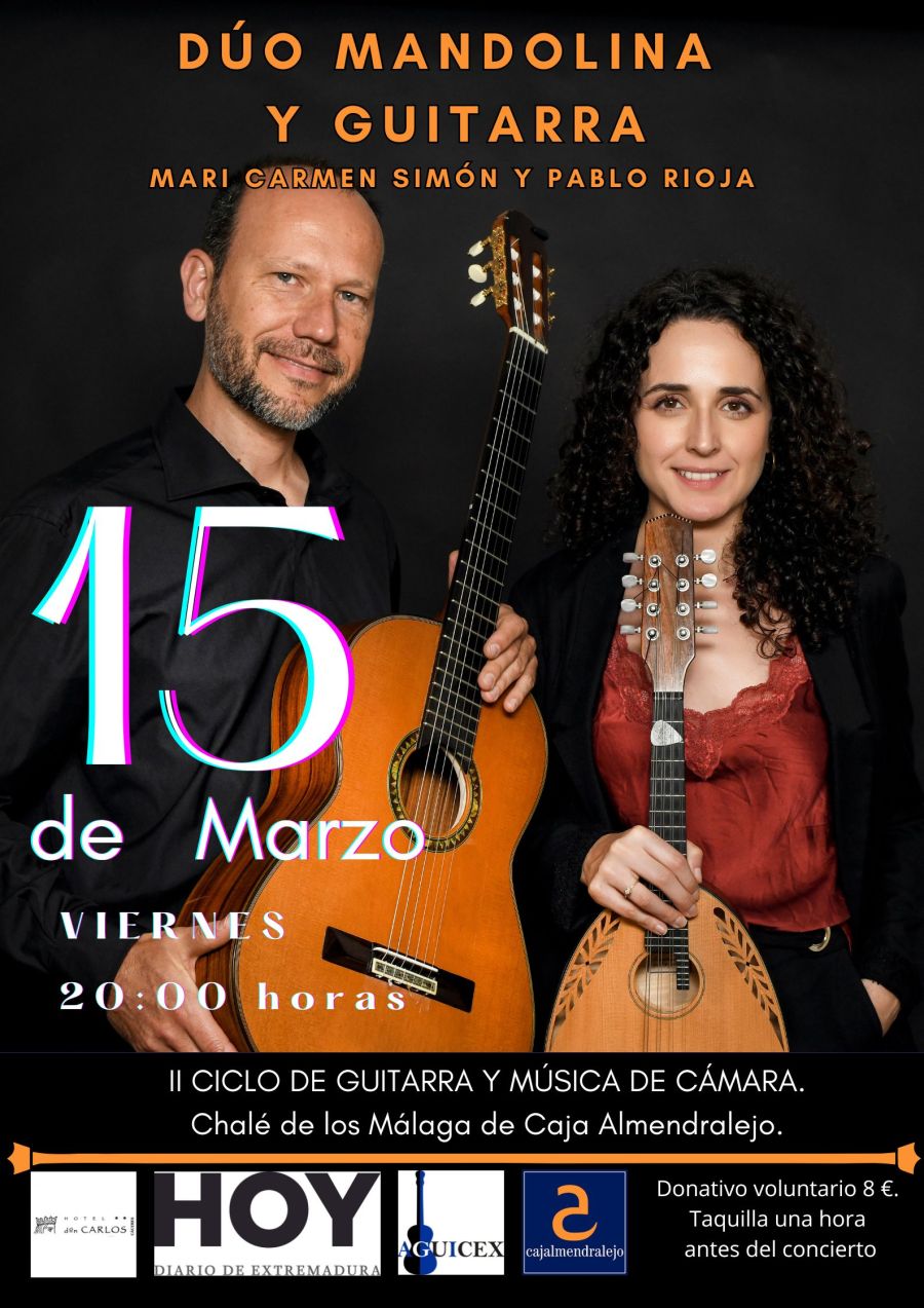 Concierto mandolina y guitarra. Mari Carmen Simón y Pablo Rioja.