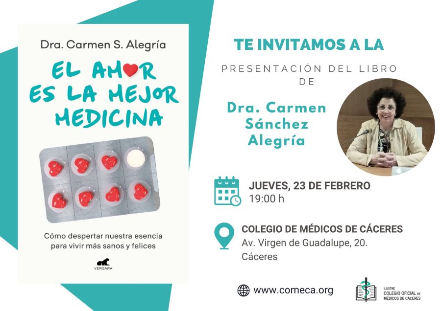 Presentación del libro | EL AMOR ES LA MEJOR MEDICINA (Dra. Carmen S. Alegría)