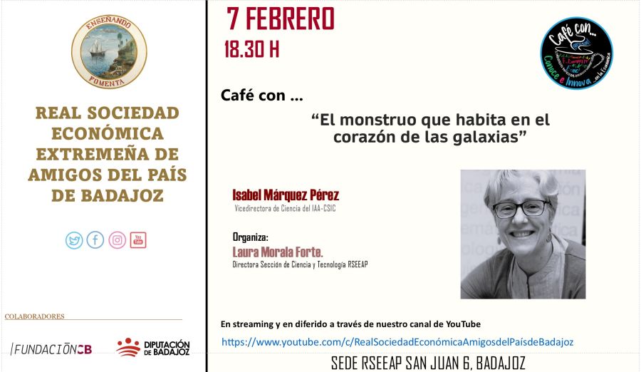  Café con...Isabel Márquez, 'El monstruo que habita en el corazón de las galaxias'