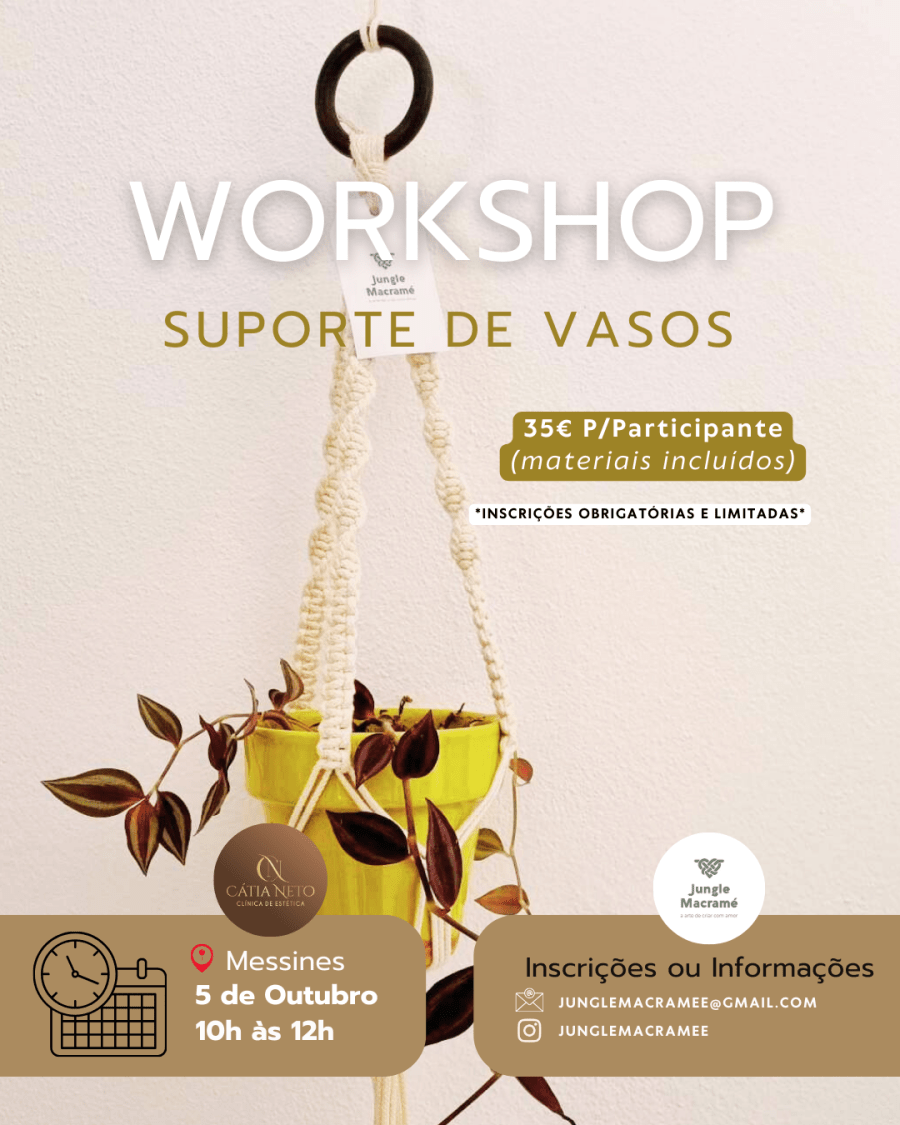 Workshop de macramé - nível Iniciantes