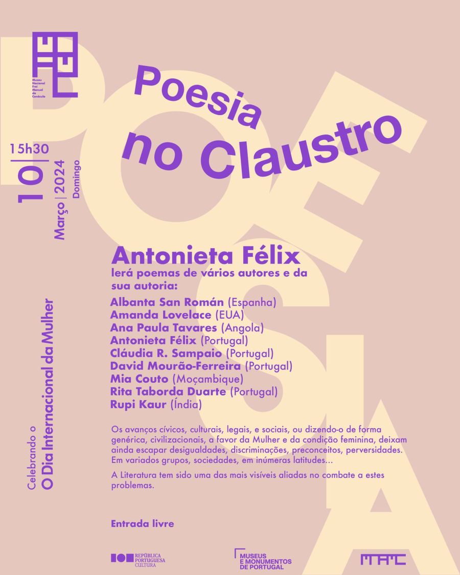 Celebrando o Dia Internacional da Mulher | Antonieta Félix - «Poesia no Claustro»