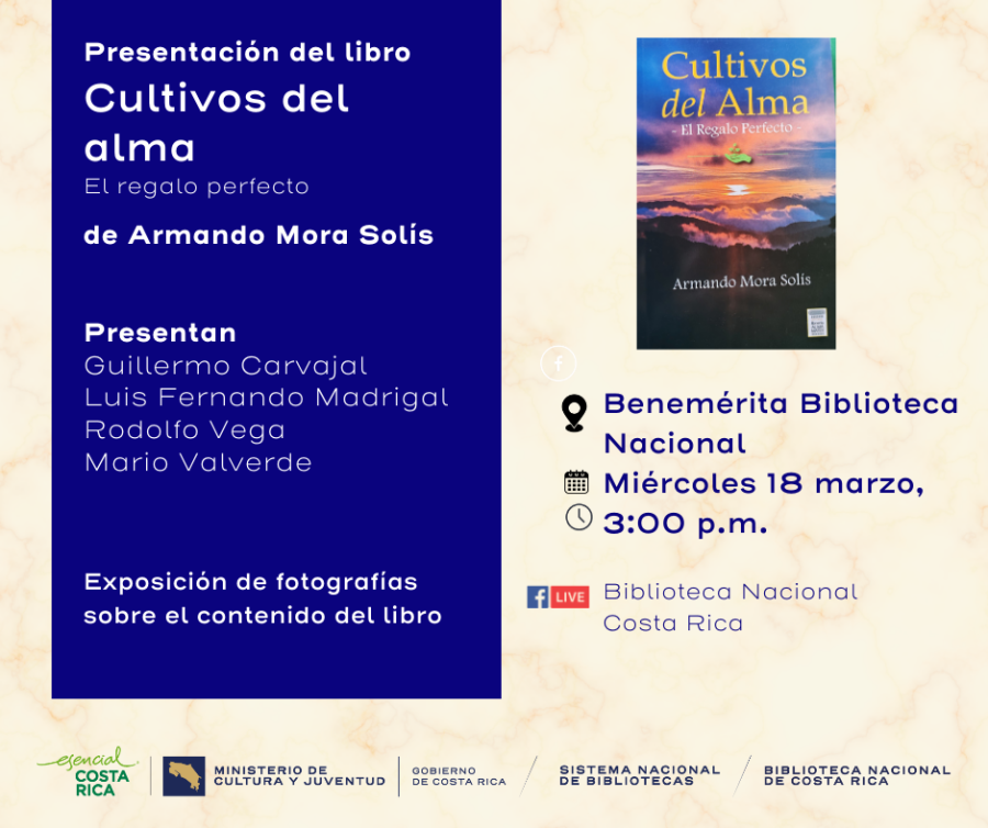 Presentación del libro 'Cultivos del alma' de Armando Mora Solís