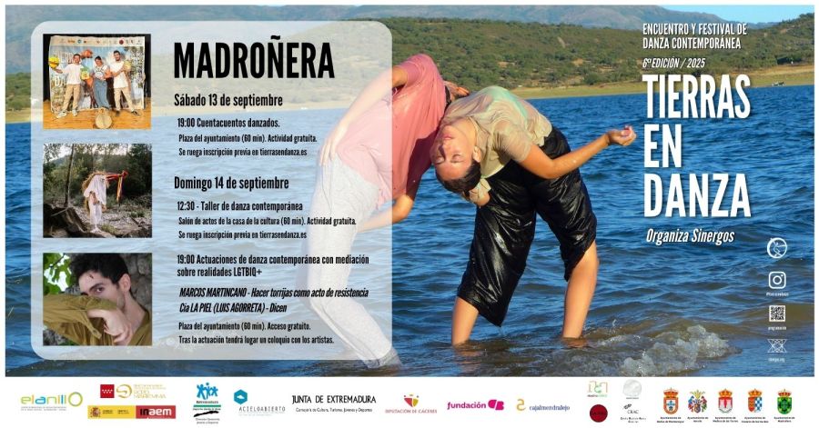 Danza contemporánea en Madroñera: talleres y actuaciones