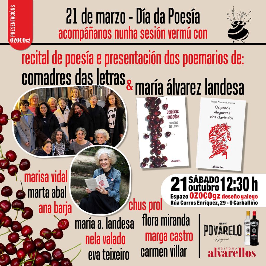Día da Poesía en OZOCOgz con Comadres das Letras e María Álvarez Landesa