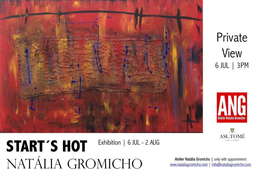 Start´s Hot - pinturas de Natalia Gromicho inaugura a 6/7 no Chiado