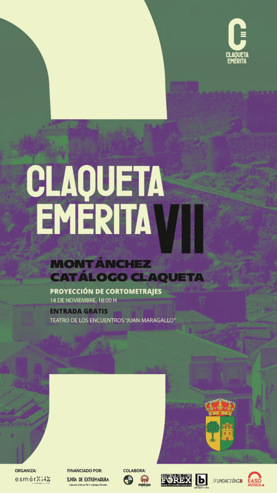 Catálogo Claqueta VII: Proyección de cortos en Montánchez (Cáceres)